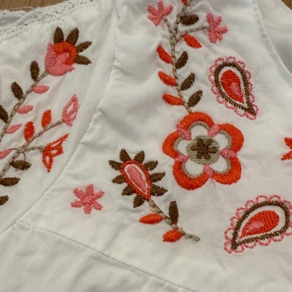 Carter's White Blouse with Floral Embroidery - Picture 3 of 3